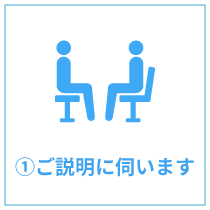 ①ご説明に伺います